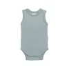 Organic Cotton Marlo Sleeveless Bodysuit - Pond
