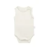 Organic Cotton Marlo Sleeveless Bodysuit - Buttermilk