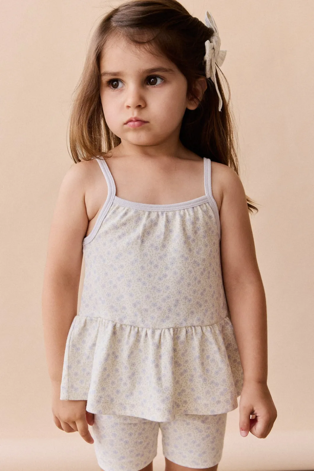 Organic Cotton Meadow Singlet - Emmy Lilac