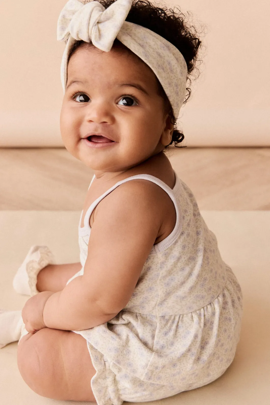 Organic Cotton Meadow Singlet - Emmy Lilac