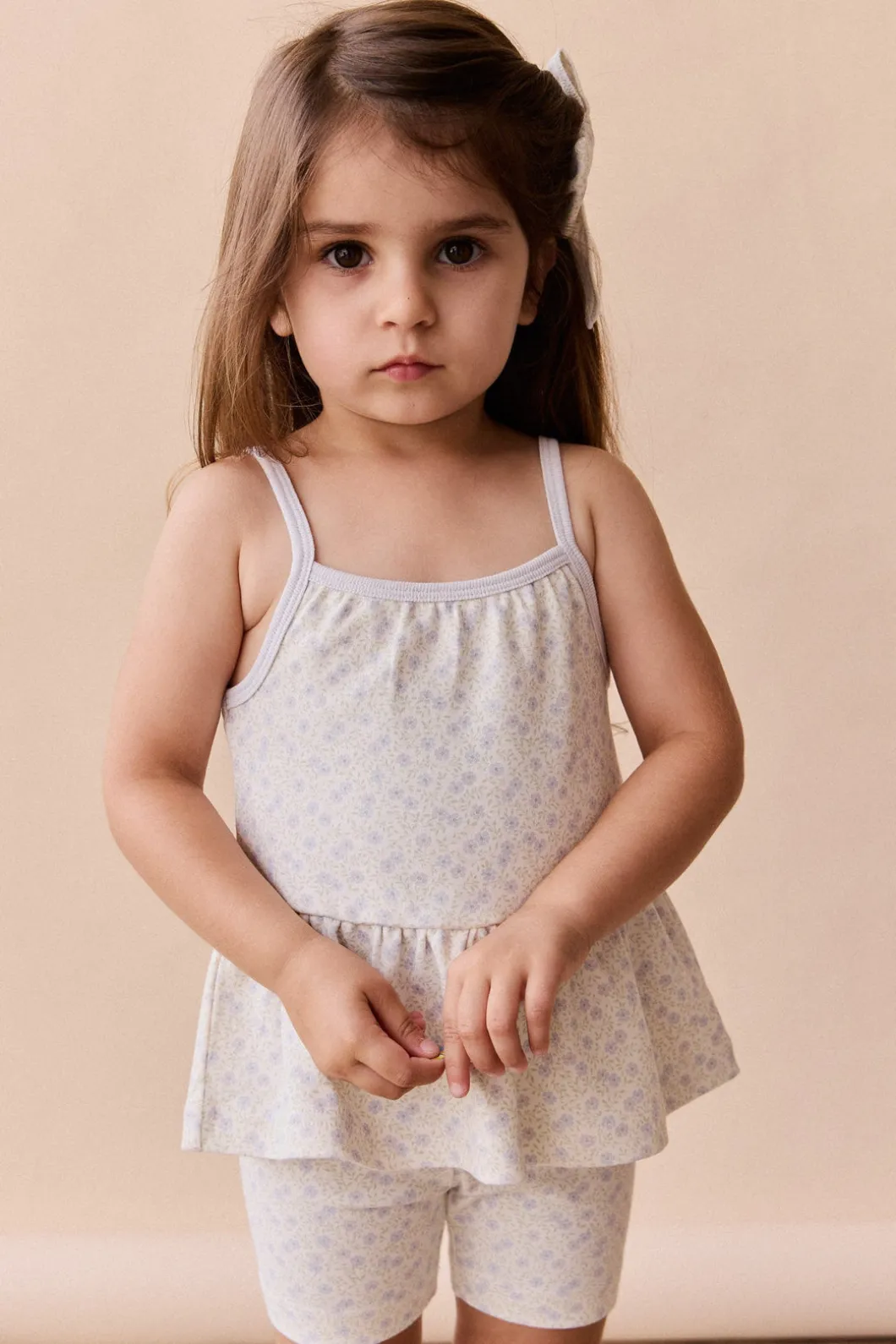 Organic Cotton Meadow Singlet - Emmy Lilac