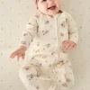 Organic Cotton Melanie Onepiece - Lauren Floral Tofu