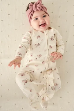 Organic Cotton Melanie Onepiece - Lauren Floral Tofu