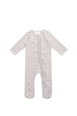 Organic Cotton Melanie Onepiece - Amber Floral Lilac Ash