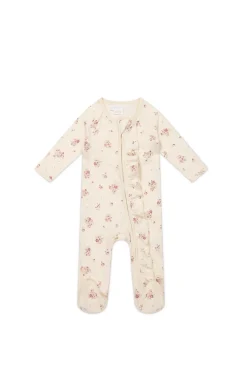 Organic Cotton Melanie Onepiece - Lauren Floral Tofu