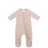 Organic Cotton Melanie Zip Onepiece - Blushing Berry
