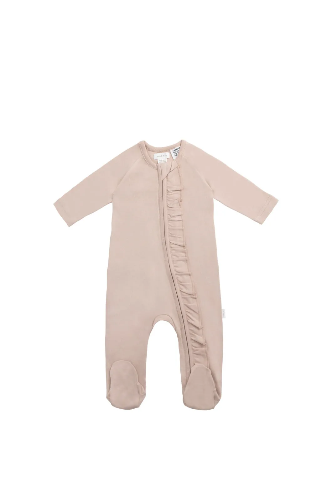 Organic Cotton Melanie Zip Onepiece - Blushing Berry