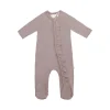 Organic Cotton Melanie Zip Onepiece - Softest Mauve