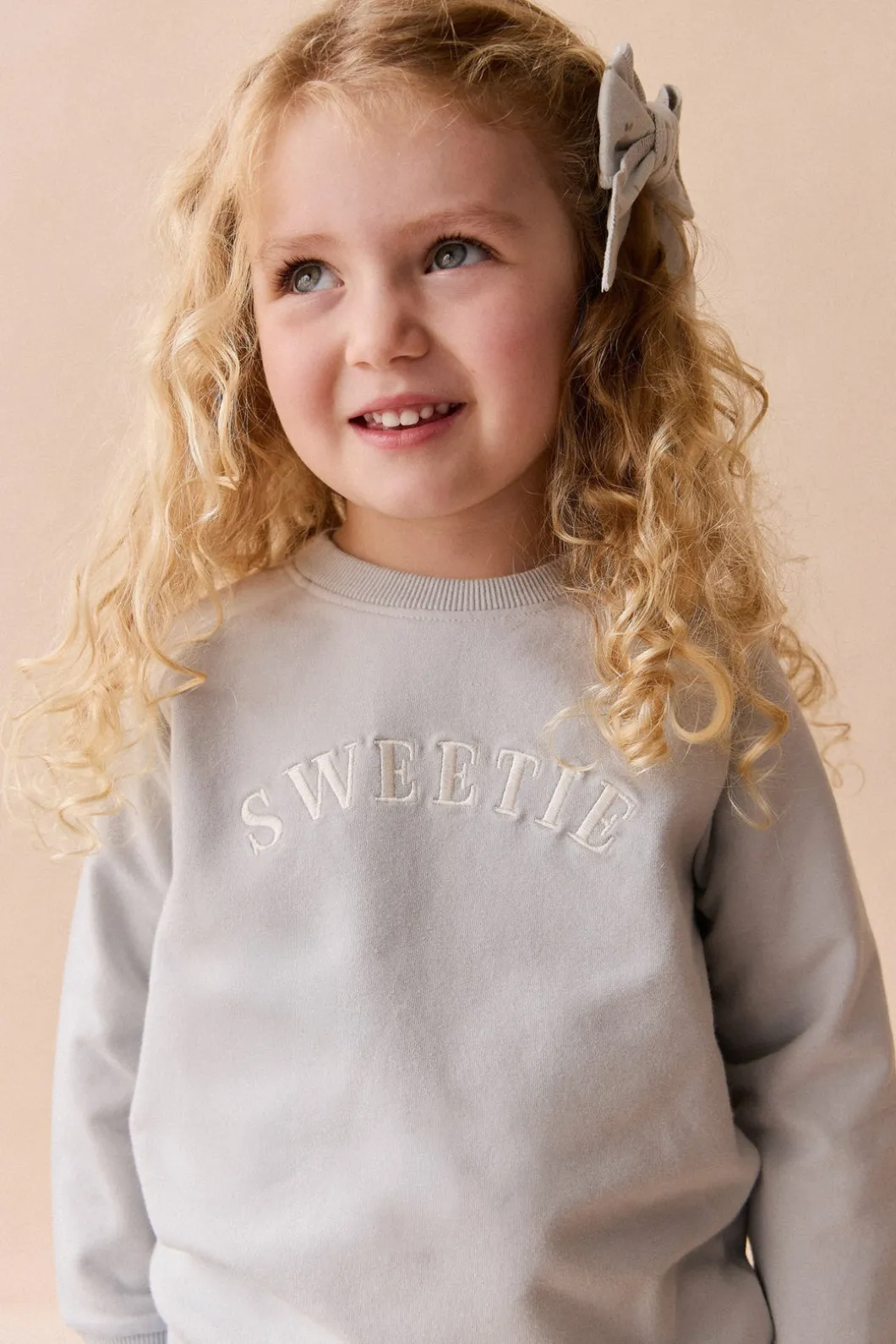 Organic Cotton Mimi Sweatshirt - Dawn Blue Sweetie