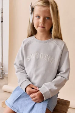 Organic Cotton Mimi Sweatshirt - Dawn Blue Sweetie