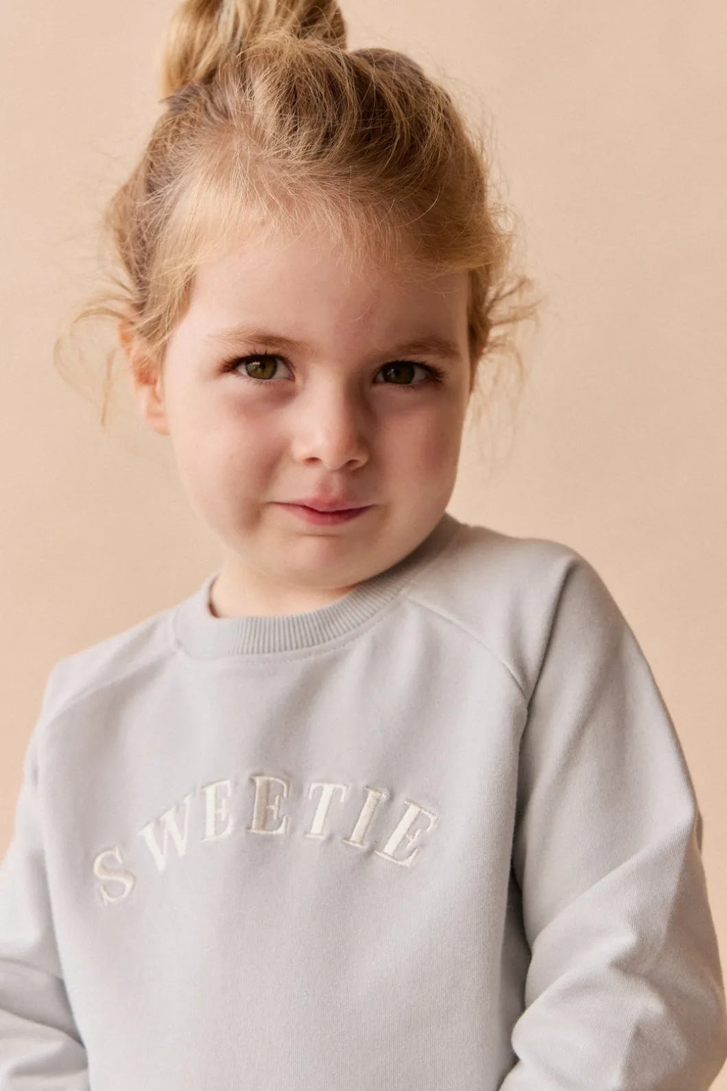 Organic Cotton Mimi Sweatshirt - Dawn Blue Sweetie