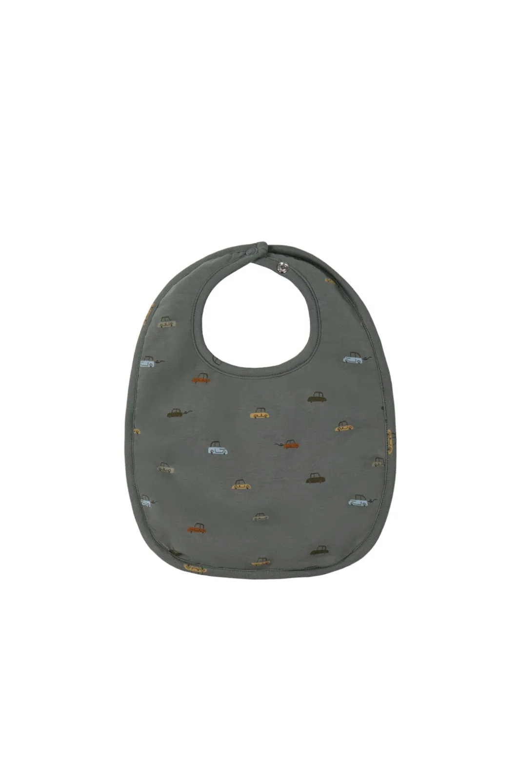 Organic Cotton Modal Bib - Vintage Cars Agave