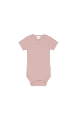 Organic Cotton Modal Darcy Rib Tee Bodysuit - Doll
