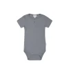 Organic Cotton Modal Darcy Rib Tee Bodysuit - Finch