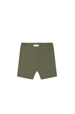 Organic Cotton Modal Elisa Bike Short - Sicilian Olive