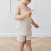 Organic Cotton Modal Elisa Bike Short - Oatmeal Marle