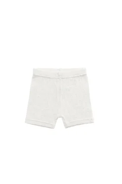 Organic Cotton Modal Elisa Bike Short - Oatmeal Marle