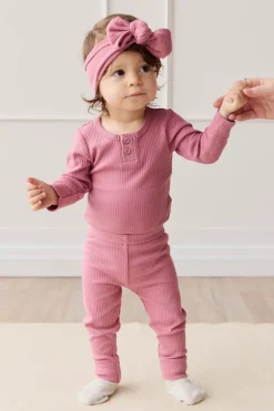 Organic Cotton Modal Everyday Legging - Rosette