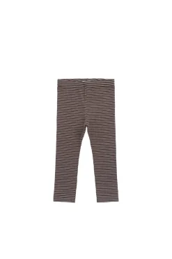 Organic Cotton Modal Everyday Legging - Little Stripe Earth/Cloud