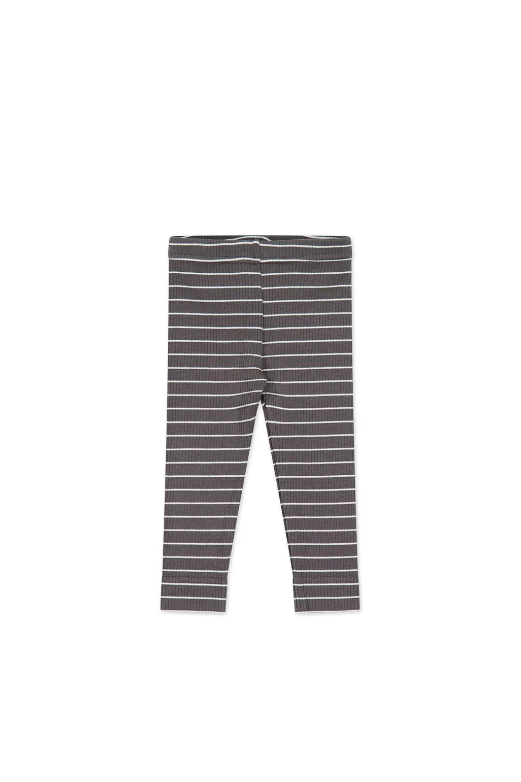 Organic Cotton Modal Everyday Legging - Daily Stripe Wolf/Cloud