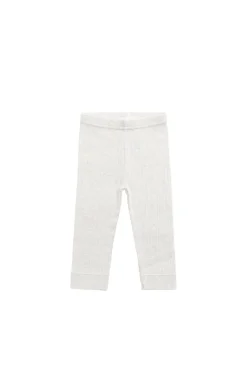 Organic Cotton Modal Everyday Legging - Oatmeal Marle