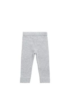 Organic Cotton Modal Everyday Legging - Light Grey Marle