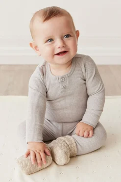 Organic Cotton Modal Everyday Legging - Icicle Marle
