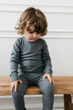 Organic Cotton Modal Everyday Legging - Smoke