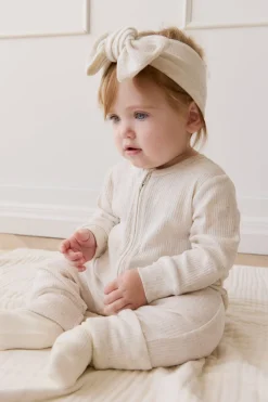Organic Cotton Modal Frankie Onepiece - Oatmeal Marle