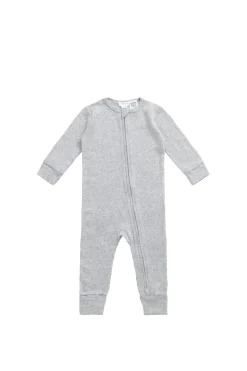 Organic Cotton Modal Frankie Onepiece - Light Grey Marle