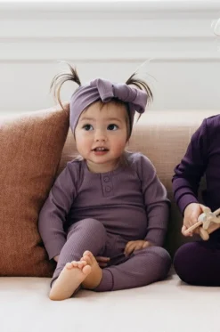 Organic Cotton Modal Headband - Mauve