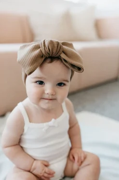 Organic Cotton Modal Headband - Crème Caramel
