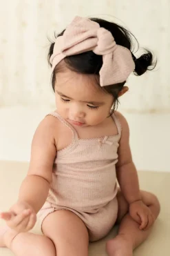 Organic Cotton Modal Headband - Dusky Rose Marle