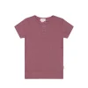 Organic Cotton Modal Henley Tee - Rosette