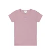 Organic Cotton Modal Henley Tee - Vintage Violet