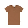 Organic Cotton Modal Henley Tee - Baker