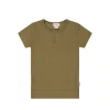 Organic Cotton Modal Henley Tee - Buffalo