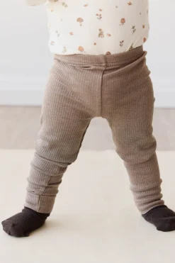 Organic Cotton Modal Legging - Brownie Marle