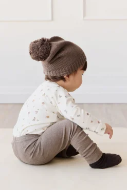 Organic Cotton Modal Legging - Brownie Marle