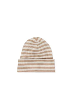 Organic Cotton Modal Lennon Beanie - Narrow Stripe Baker/Cloud