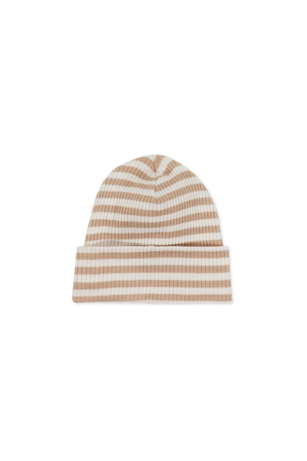 Organic Cotton Modal Lennon Beanie - Narrow Stripe Baker/Cloud