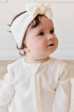 Organic Cotton Modal Lilian Headband - Milk