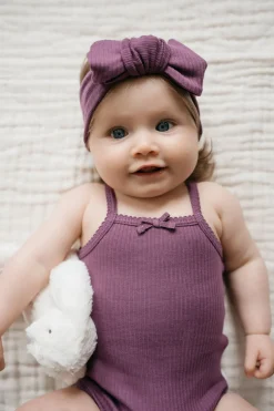 Organic Cotton Modal Lilian Headband - Elderberry