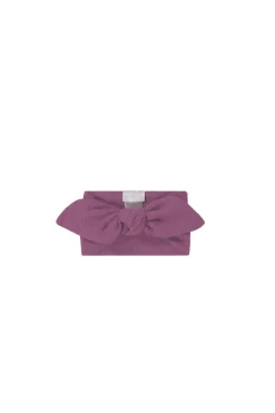 Organic Cotton Modal Lilian Headband - Grape