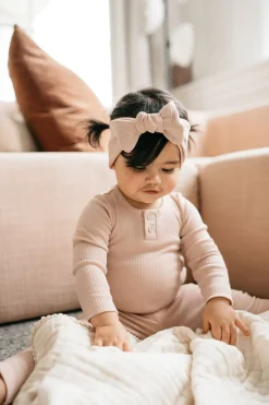 Organic Cotton Modal Lilian Headband - Dusky Rose