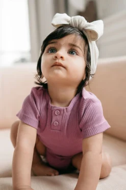 Organic Cotton Modal Lilian Headband - Dusky Rose