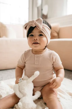 Organic Cotton Modal Lilian Headband - Dusky Rose