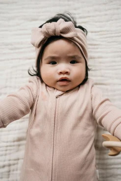 Organic Cotton Modal Lilian Headband - Dusky Rose