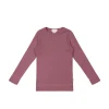 Organic Cotton Modal Long Sleeve Henley - Rosette