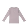 Organic Cotton Modal Long Sleeve Henley - Daydream